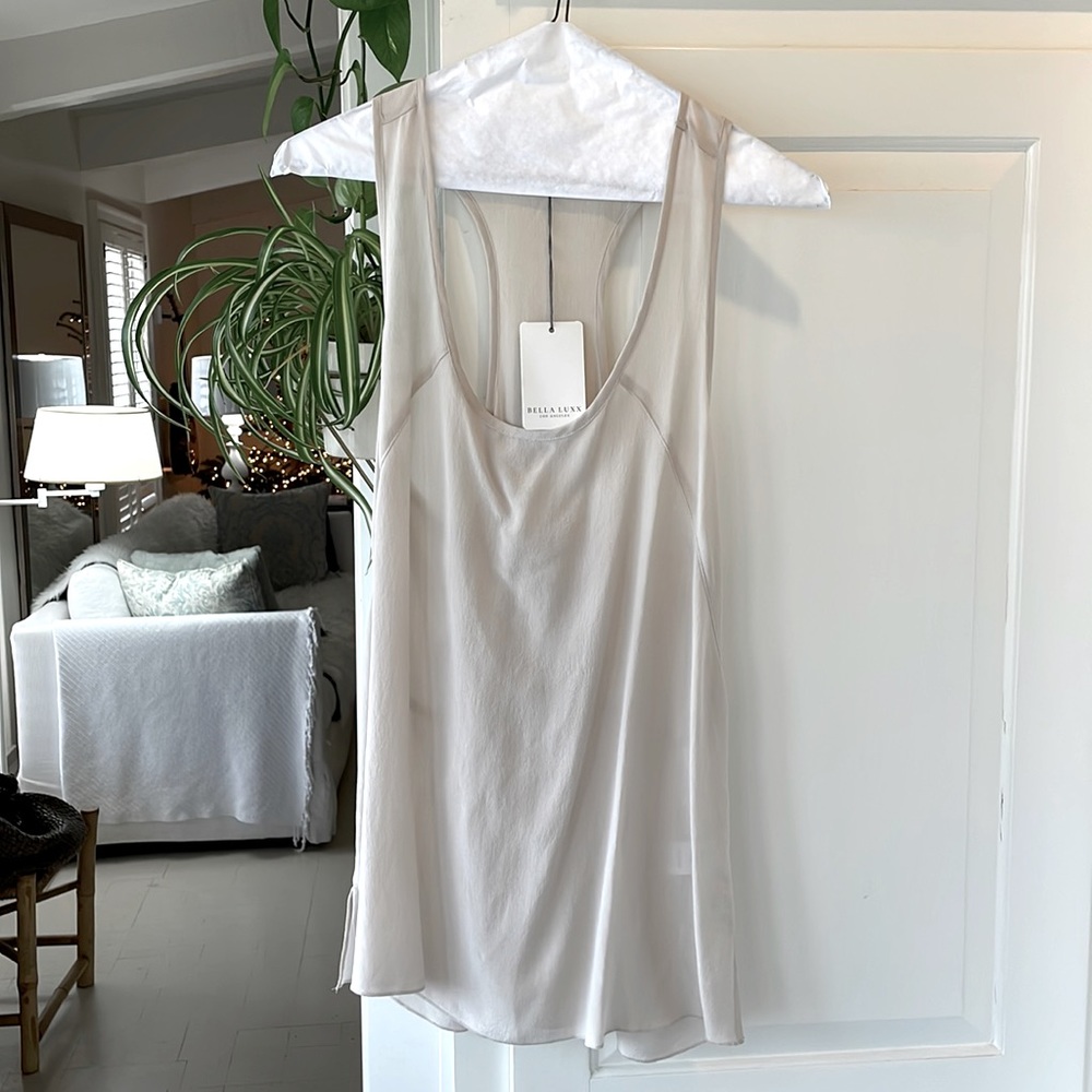 Bella Lux Silk Tank Top NWT